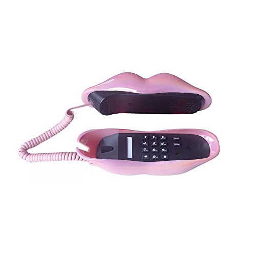 레트로 전화기 미국 빈티지 유선 가정용 재미있는 신기 립폰 선물 유선 마우스-611487