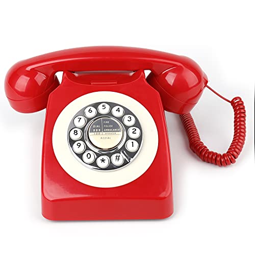 레트로 전화기 미국 빈티지 60년대 클래식 로터리 다이얼 -611497