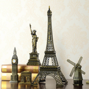 세계건축물 랜드마크 미니어쳐 빈티지 월드 건축 모형 진열장 파리 에펠탑 홈스테이-22293192489982