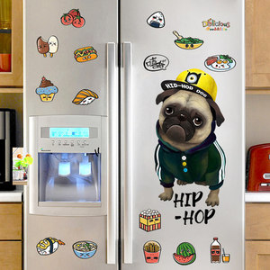 스티커 인테리어 벽지 캐릭터 냉장고 스티커 크리에이티브 3d 입체 패치 주방-509745