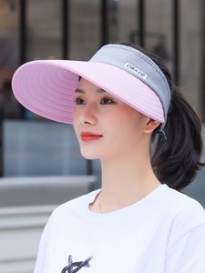 햇빛 가리개 태양 챙넓은 모자 모자 여 트렌드 선캡-523025