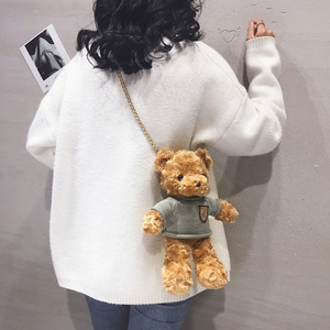 인형가방귀여운 곰돌이 뽀글이 백녀 2020 신상 인스 말랑말랑한 소녀 인형-541978