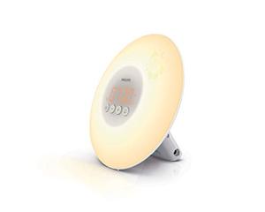 웨이크업 라이트 알람 필립스 Wake-up Light HF3503 01 (LED 조명이 켜지는 버튼 스티커) 흰색