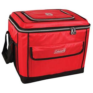 콜맨 캠핑 Coleman Soft Cooler Bag , Collapsible Design for Easy Storage , 40 Can Cooler, Red 40캔 쿨러 휴대용  미국출고 -562751