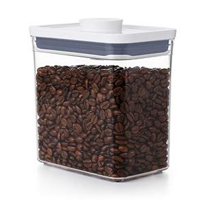 옥소 OXO Good Grips POP 용기 – 커피 및 기타 식품 보관을위한 밀폐형 1.7 Qt, 직사각형, 투명 미국출고-577871