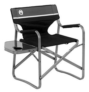 콜맨 Coleman Camp Chair with Side Table 접는 비치 의자 테일 게이트, 캠핑 및 야외용 휴대용 데크 의자 캠핑의자 미국출고-577813