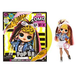 엘오엘 서프라이즈 L.O.L. Surprise OMG Remix Pop B.B. Fashion Doll, Plays Music, with Extra Outfit and 25 Surprises Including Sho 미국출고-577467