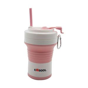 CMSOOL 친환경 550ML 실리콘 접을 수있는 컵 캠핑 하이킹을위한 재사용 가능한 접는 커피 컵 머그 579260 미국출고 캠핑컵