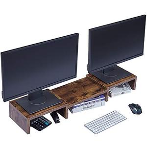 SUPERJARE Monitor Stand Riser, Adjustable Screen Stand for Laptop Computer,TV,PC, Multifunctional Desktop Organizer - 레트 미국출고-577807
