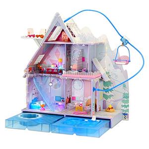 엘오엘 서프라이즈 L.O.L. Surprise OMG Winter Chill Cabin Wooden Doll House Playset with 95+ Surprises - Exclusive Colorful Dollh 미국출고-577278