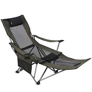 야외 생활 일몰 캠핑 접이식 휴대용 메쉬 의자 (Removabel Footrest 포함) 캠핑의자 미국출고-577847
