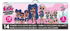 엘오엘 서프라이즈 L.O.L. Surprise! Amazing Surprise with 14 Dolls, 70+ Surprises &amp; 2 Playset, Multicolor  미국출고-577244