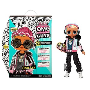 엘오엘 서프라이즈 L.O.L. Surprise OMG Guys Fashion Doll Cool Lev with 20 Surprises Including Skateboard and Accessories for Mult 미국출고-577238