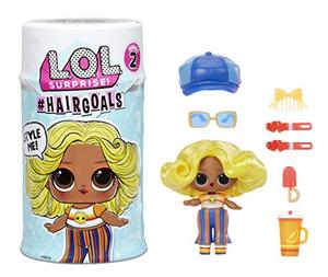엘오엘 서프라이즈 L.O.L. Surprise Hairgoals Series 2 with 15 Surprises Including Real Hair Fashion Doll, Exclusive Hair Salon To 미국출고-577262