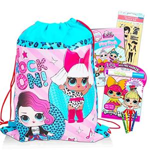 엘오엘 서프라이즈 L.O.L. Surprise LOL Doll Travel Bag Bundle 4 Pack LOL Doll Activity Set - LOL Doll Travel Set with Coloring Bo 미국출고-577469