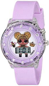 엘오엘 서프라이즈 L.O.L. Surprise! Girls Quartz Watch with Plastic Strap, Purple, 16 (Model: LOL4044)  미국출고-577485