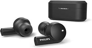 Philips Audio T5505 무선 이어 버드, 액티브 노이즈 캔슬링 (ANC), True Wireless 블루투스 5.0, IPX5 방수, USB-C 충전, 최대 20 시간 재생 시간 (TAT5505BK),  미국출고-577560