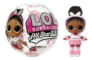 엘오엘 서프라이즈 L.O.L. Surprise All-Star B.B.s Sports Series 3 Soccer Team Sparkly Dolls with 8 Surprises, Accessories, Surpri 미국출고-577249