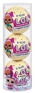 엘오엘 서프라이즈 L.O.L. Surprise! Confetti Pop 3 Pack Showbaby – 3 Re-Released Dolls Each with 9 Surpr  미국출고-577382