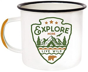 에나멜 캠핑 머그 여행 컵 모닝 커피 머그 경쟁 제품보다 큰 16oz455ml 친환경 야외용 주석 컵 캠프파이어 머그 579174 미국출고 캠핑컵