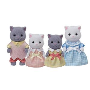 페르시아 고양이 가족 인형 인형 집 수집가 용 장난감 3 인치 601705 피규어 키덜트 일본