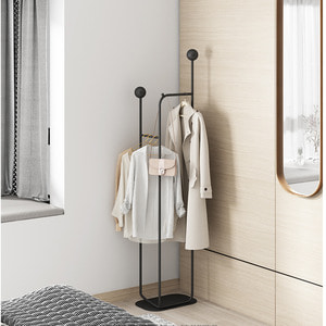 북유럽 코너 이동식 옷걸이 침실 턴테이블 인스타 가정용 심플 실내 거실-600949