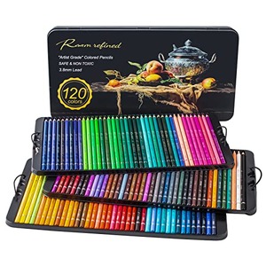 프리미엄 120개 선명한 색상 아티스트 소프트 시리즈 3.8mm 600130 미국 색연필
