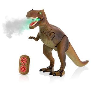 고급 놀이 trex 장난감 현실적인 걷는 티라노사우루스 렉스 다기능 603157 공룡 미국 피규어