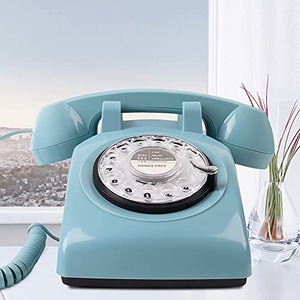 레트로 전화기 미국 빈티지 로터리 다이얼폰 MCHETA 폰 1980년대 폰-611342