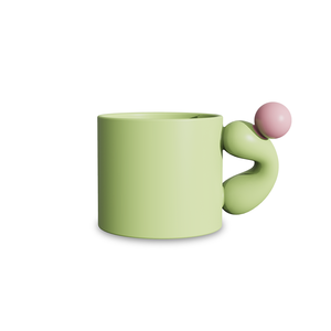 디자인 머그컵 큐랩 럭키 버블마크 아이디어 큐티 생일선물 커피 소