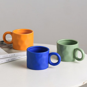 디자인 머그컵 클라인 블루머그 커피잔 고급 세련된 컵 도자기컵 커플 물컵 오피스