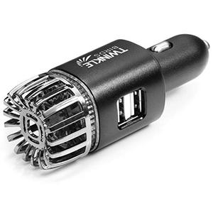 자동차 차량 공기청정기 미국  이오나이저 이중 USB 충전기가 있는 12V 플러그인 이온 항균 탈취기 연기 냄새 제거-612137