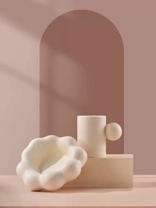 디자인 머그컵 북유럽 도자기 구름컵 사무실 생일물컵 선물 커피세트