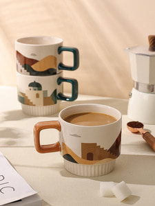 디자인 머그컵 커피잔 디자이너 고비 세련되고 예쁜 컵