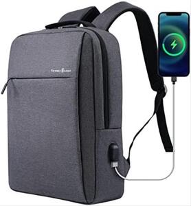 노트북 대형 가방 미국 백팩 15.6인치,비즈니스 슬림 내구성 여행용 백팩,USB 충전 포트-629268