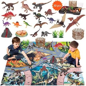 액션 피규어 미국 모형 30pcs 어린이용 공룡 장난감 3-55-7 액티비티 플레이 매트-624737