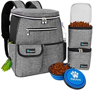 강아지 애견 고양이 가방 급식 미국 펫아미 여행 백팩 똥 디스펜서가 있는 백팩 정리기,멀티 포켓-628758
