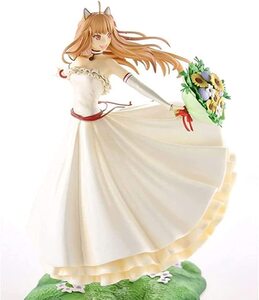 액션 피규어 미국 모형 애니메이션 귀여운 소녀 1/8 향신료와 늑대/홀로 웨딩드레스 기념일 PVC 애니메이션 캐릭터 모델-627338
