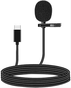 유튜브 방송 마이크 미국 Android용 USB Type-C Lavalier 로폰, 오디오 비디오 녹화용 전방향-630718