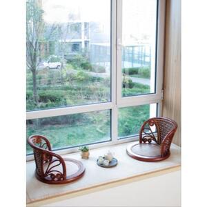 등받이 좌식의자 넝쿨 의자 일본식 창문블랑의자와 방의자 원목받침