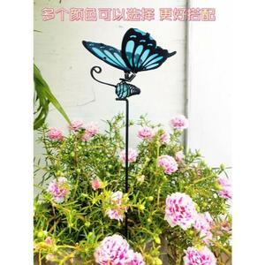 야외 조형 모형 나비 정원 장식 정원의 식물꽂이 테라스 베란다 조경철