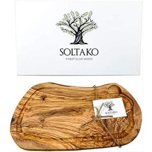 SOLTAKO 올리브나무 도마 서빙 보드 스테이크 치즈 35-38cm-634236