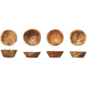 Cozy &amp; Trendy 올리브나무 작은 그릇 지름 5.5~7.5cm 4개-634219