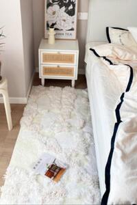 북유럽 카펫 침실 침대옆 담요 무지 뽀글뽀글 도톰 불규칙 거실 크림