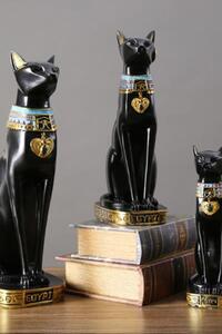 고급스러운 조각상 사무실 공예품 앤티크 파라오 검은 고양이 빈티지 인테리어