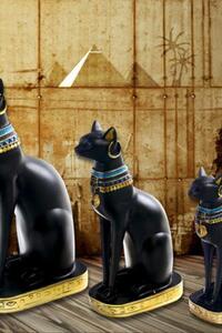 북유럽 인스타풍 홈 거실 풍수 고대 이집트 고양이 수호 빈티지 인테리어