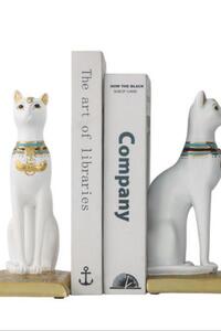 이집트 고양이 책꽂이 한쌍 세트 와인셀러 빈티지 인테리어