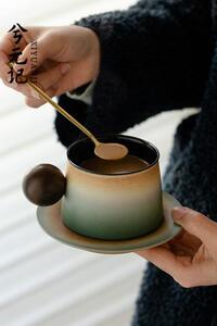 디자인 엔틱 카페 머그컵 빈티지 일식 찻잔 굵은 도자기 잔 물잔 머그잔 커피잔