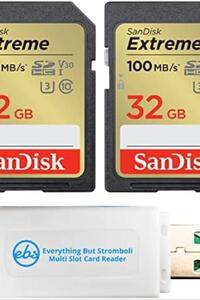 샌디스크 Extreme 32GB 2Pack SD 메모리 카드 미국-638172