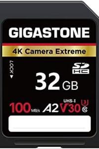 기가스톤 32GB SD 카드, 4K 카메라 익스트림, A2 V30 SDHC 메모리 카드 미국-638289